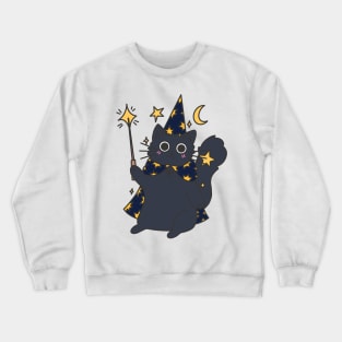 Cute magic cat design Crewneck Sweatshirt